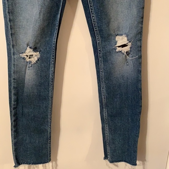 Re/Done High Rise Ankle Crop Jeans 26 - Picture 5 of 15